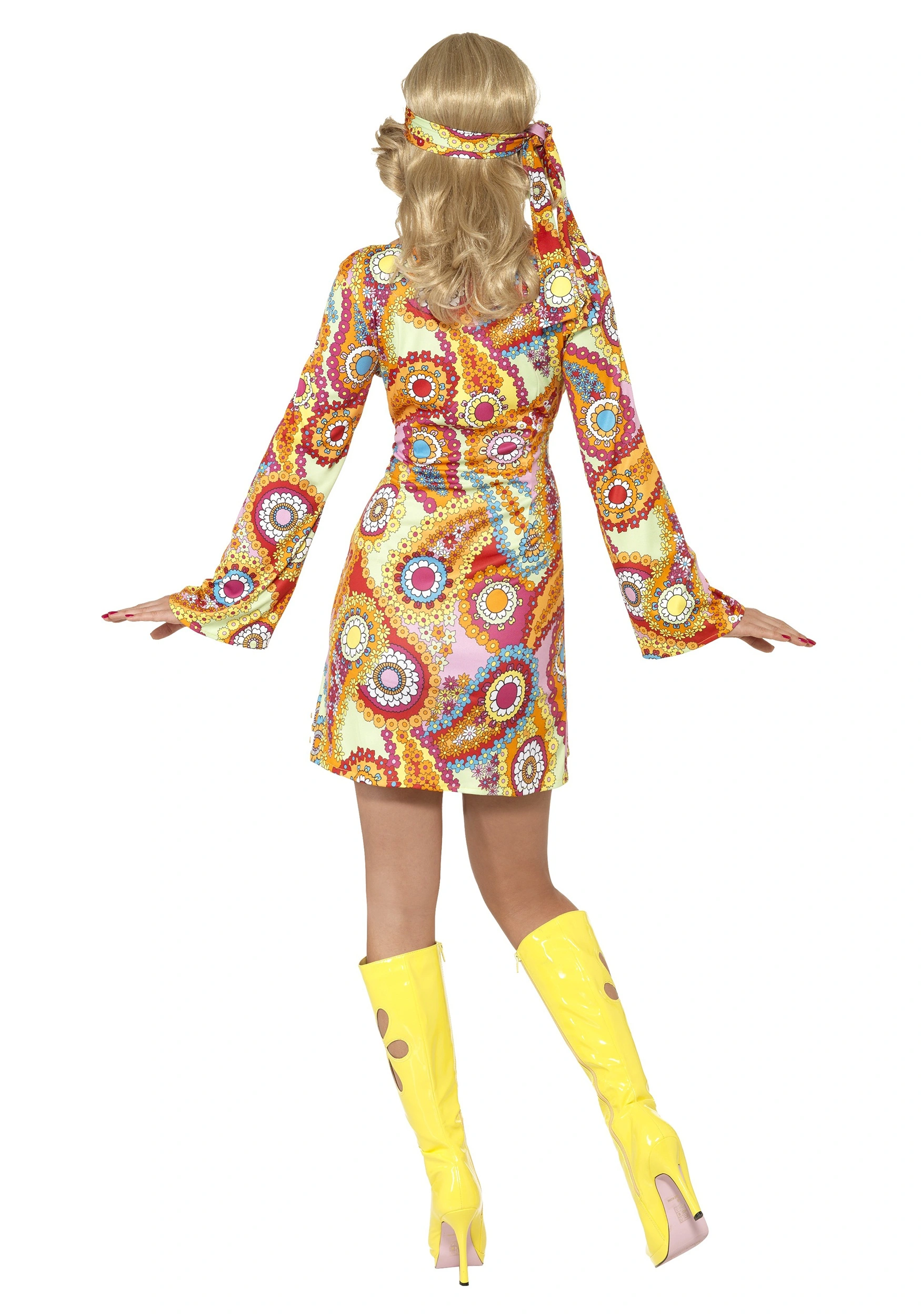 Smiffys 1960s Paisley Hippie Costume - Image 2