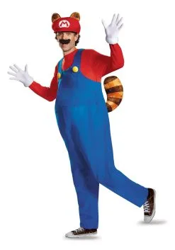 Disguise Adult Deluxe Mario Raccoon Costume