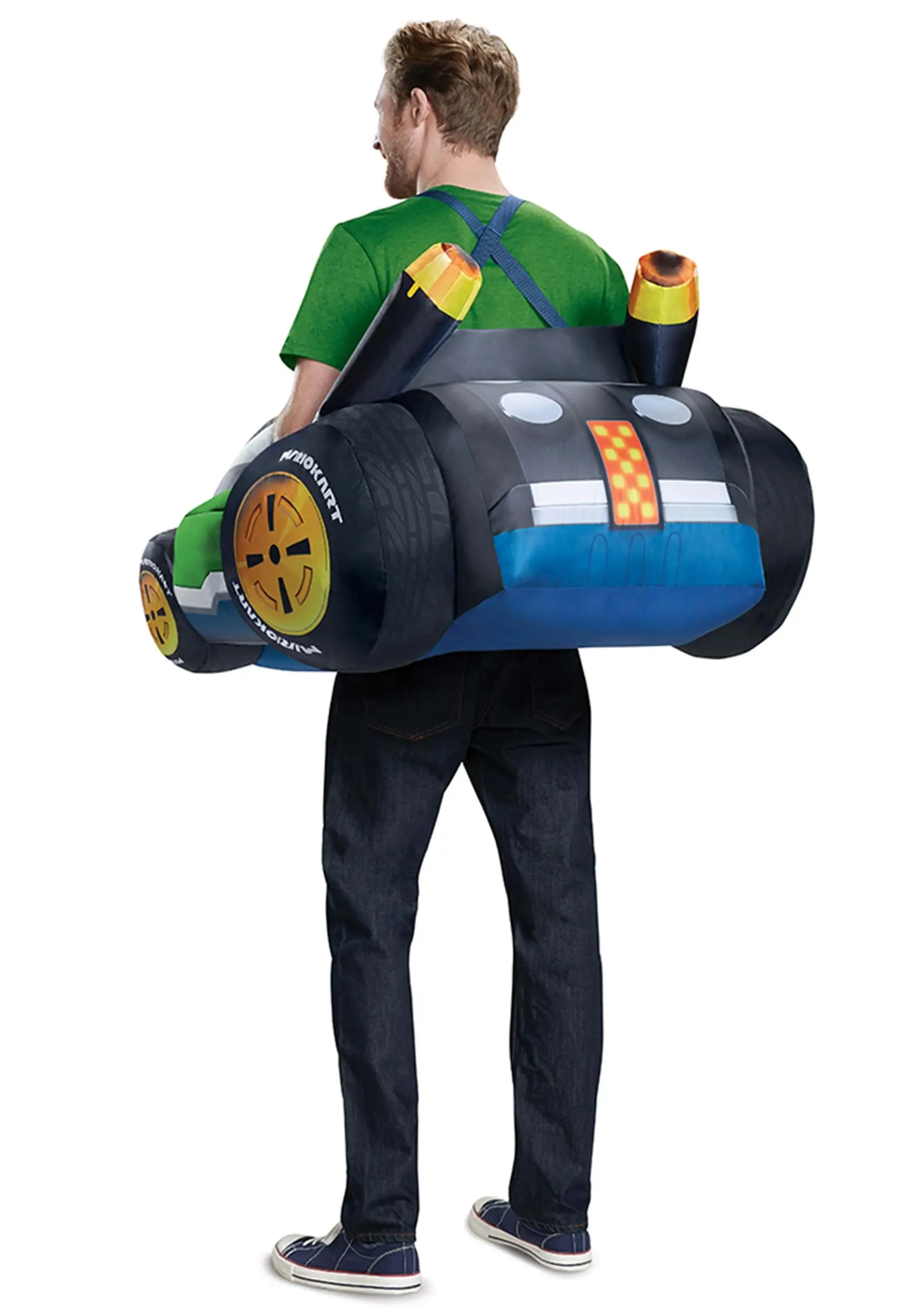 Disguise Inflatable Luigi Cart Costume For Adults - Image 2