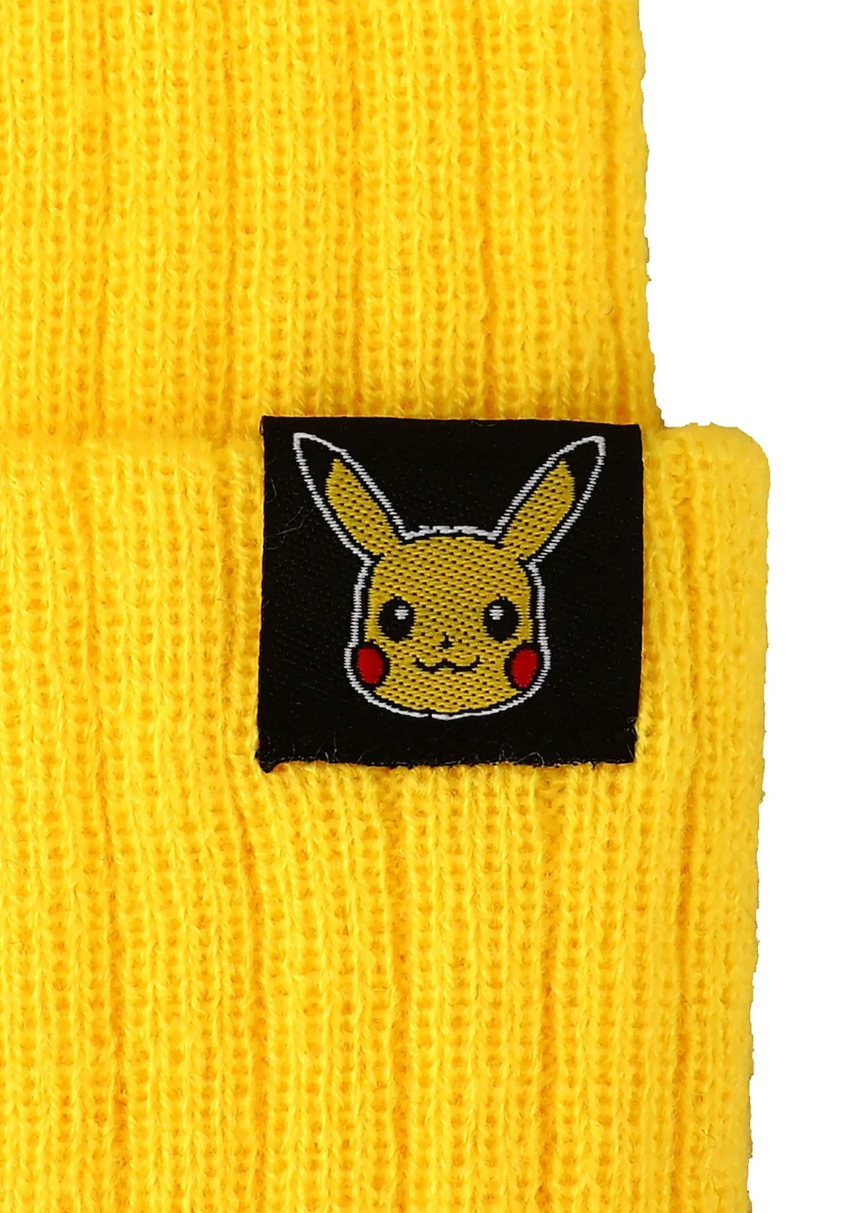 Bioworld Merchandising / Independent Sales Adult Pokémon Pikachu 3D Cosplay Cuff Beanie - Image 3
