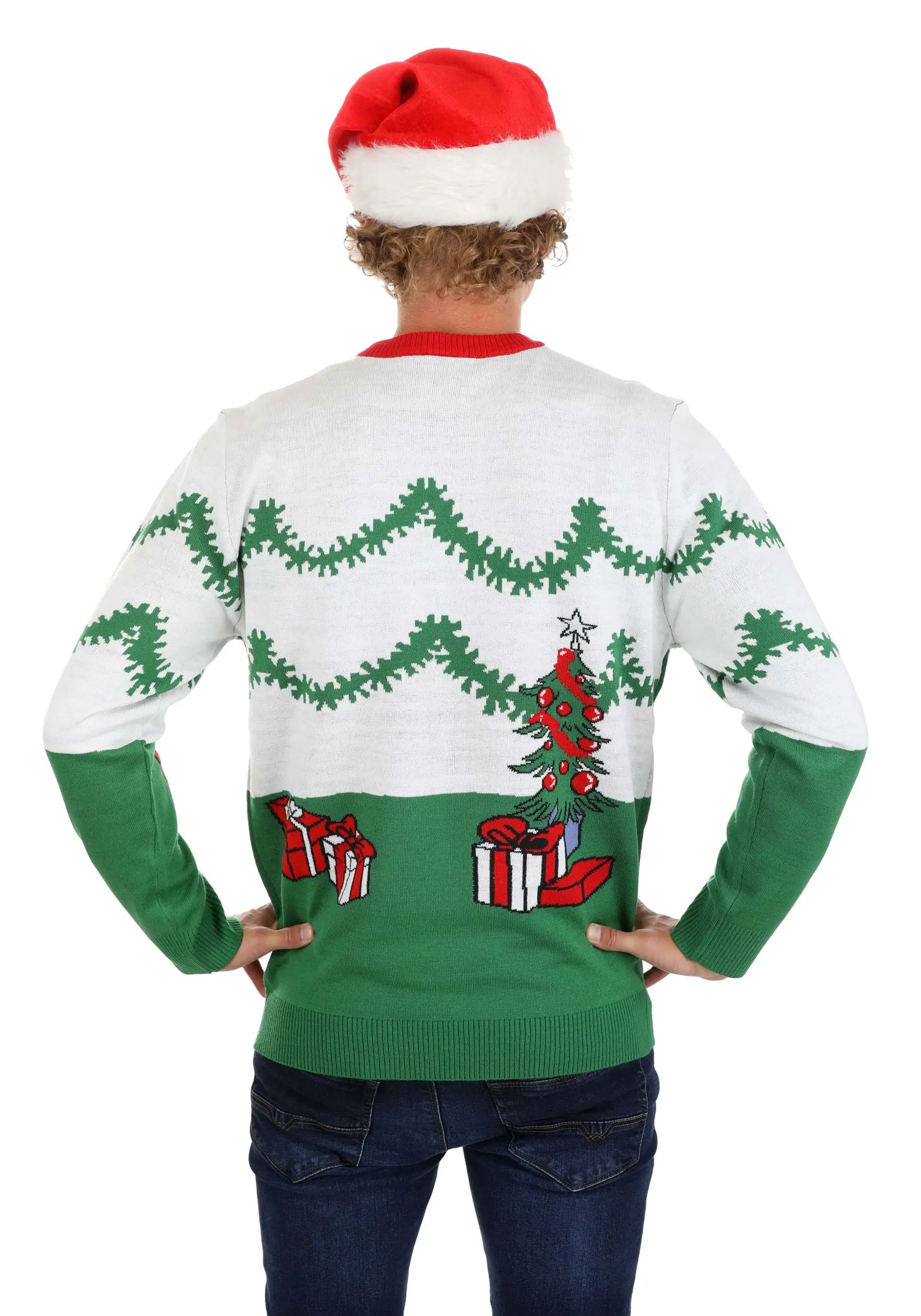 Bioworld Merchandising / Independent Sales Tom And Jerry Scenic Adult Ugly Christmas Sweater - Image 2