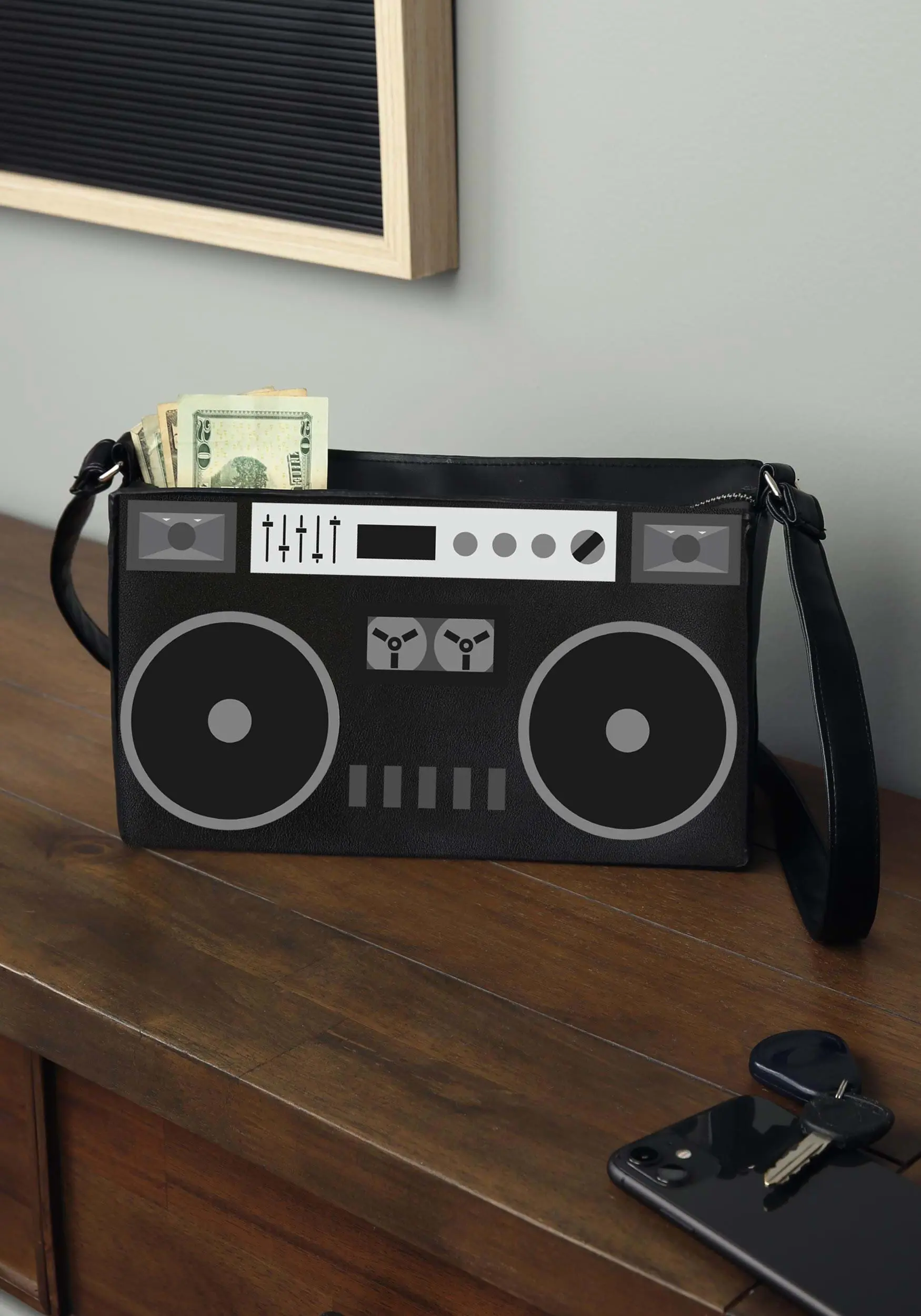Fushengyuan Industry CO., Black Boombox Costume Purse - Image 4