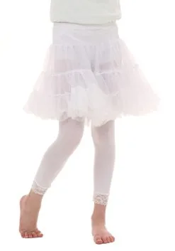 Fun Costumes Child White Knee Length Crinoline