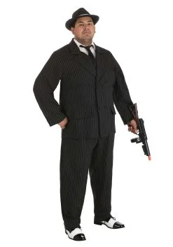 Fun Costumes Deluxe Plus Size Gangster Costume