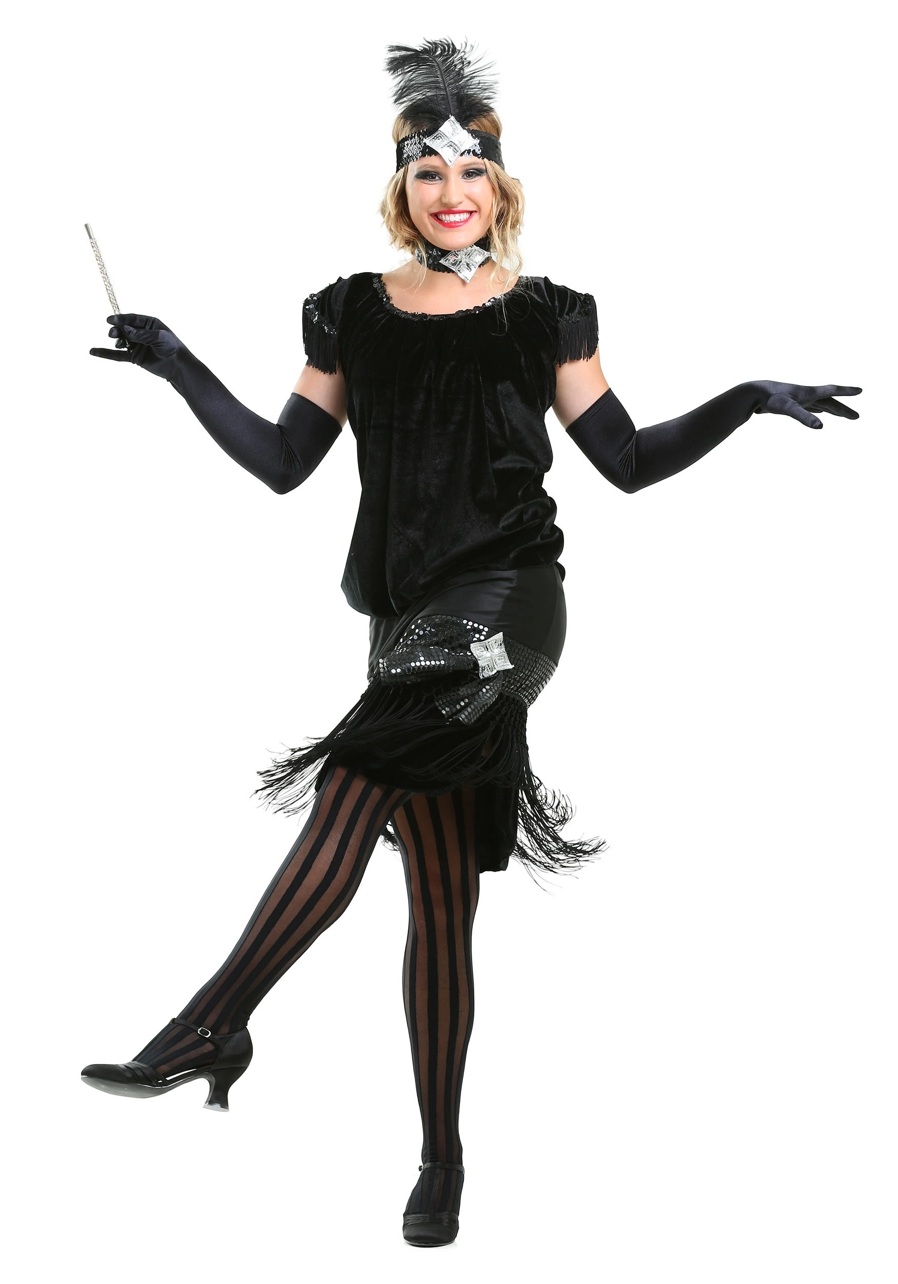 Fun Costumes Deluxe Velvet Flapper Costume