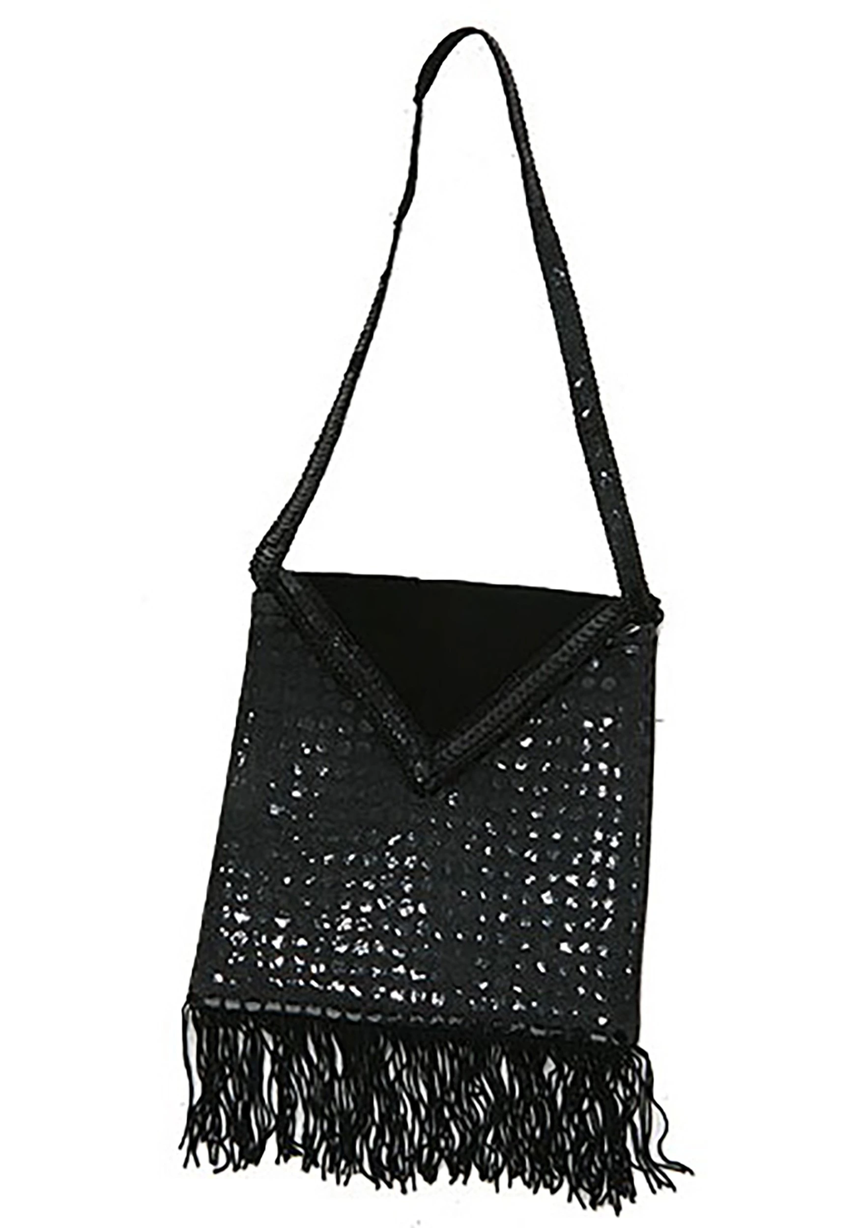 Fun Costumes Flapper Black Sequined Purse