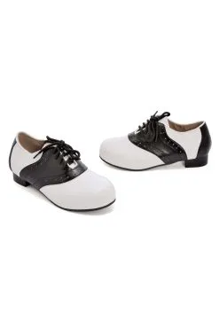 Ellie Black And White Saddle Shoes For Girls