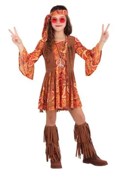 Fun Costumes Girls Fringe Hippie Costume