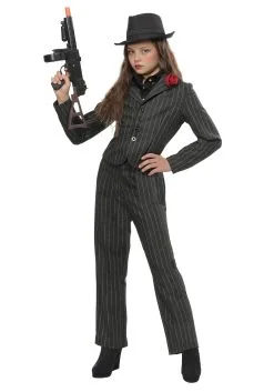 Fun Costumes Girls Gangster Costume