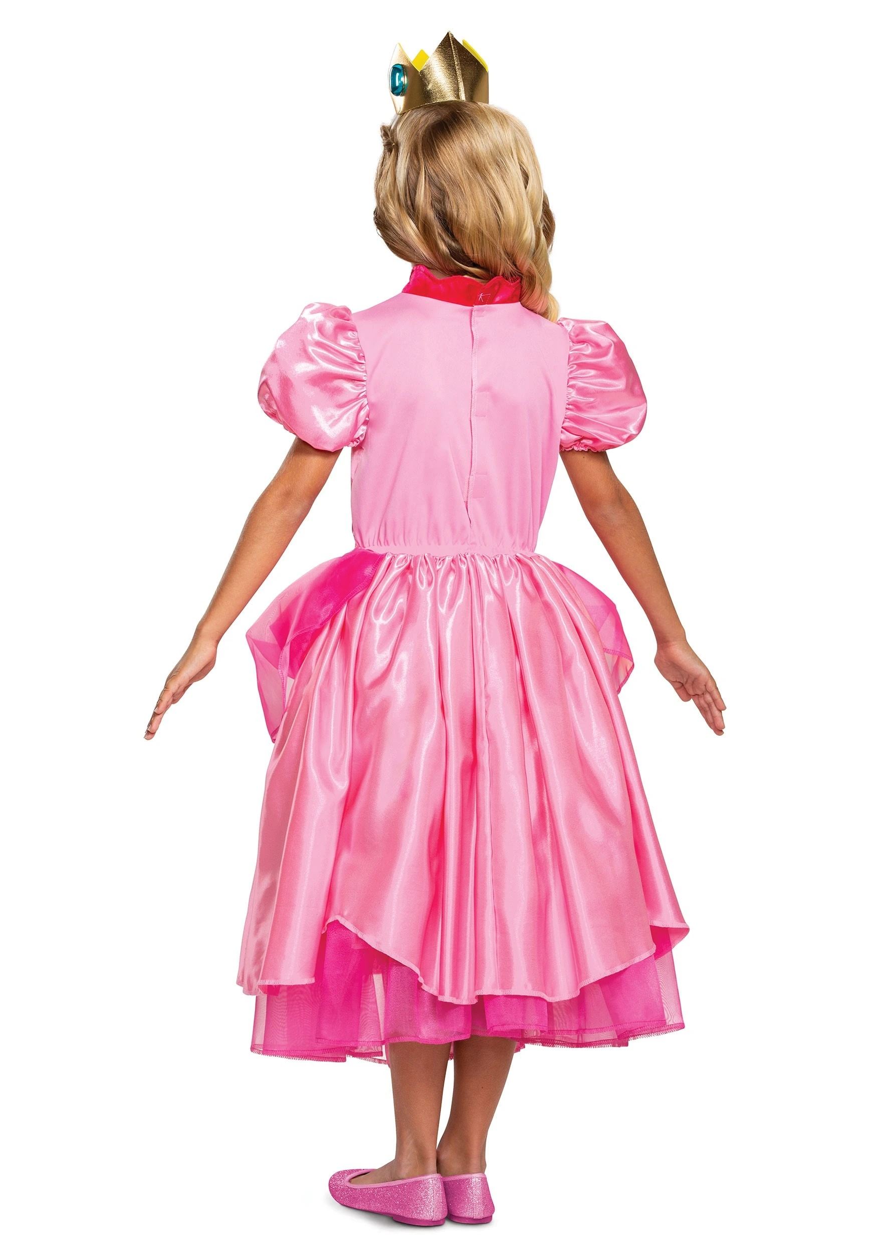 Disguise Super Mario Deluxe Princess Peach Costume For Girls - Image 2