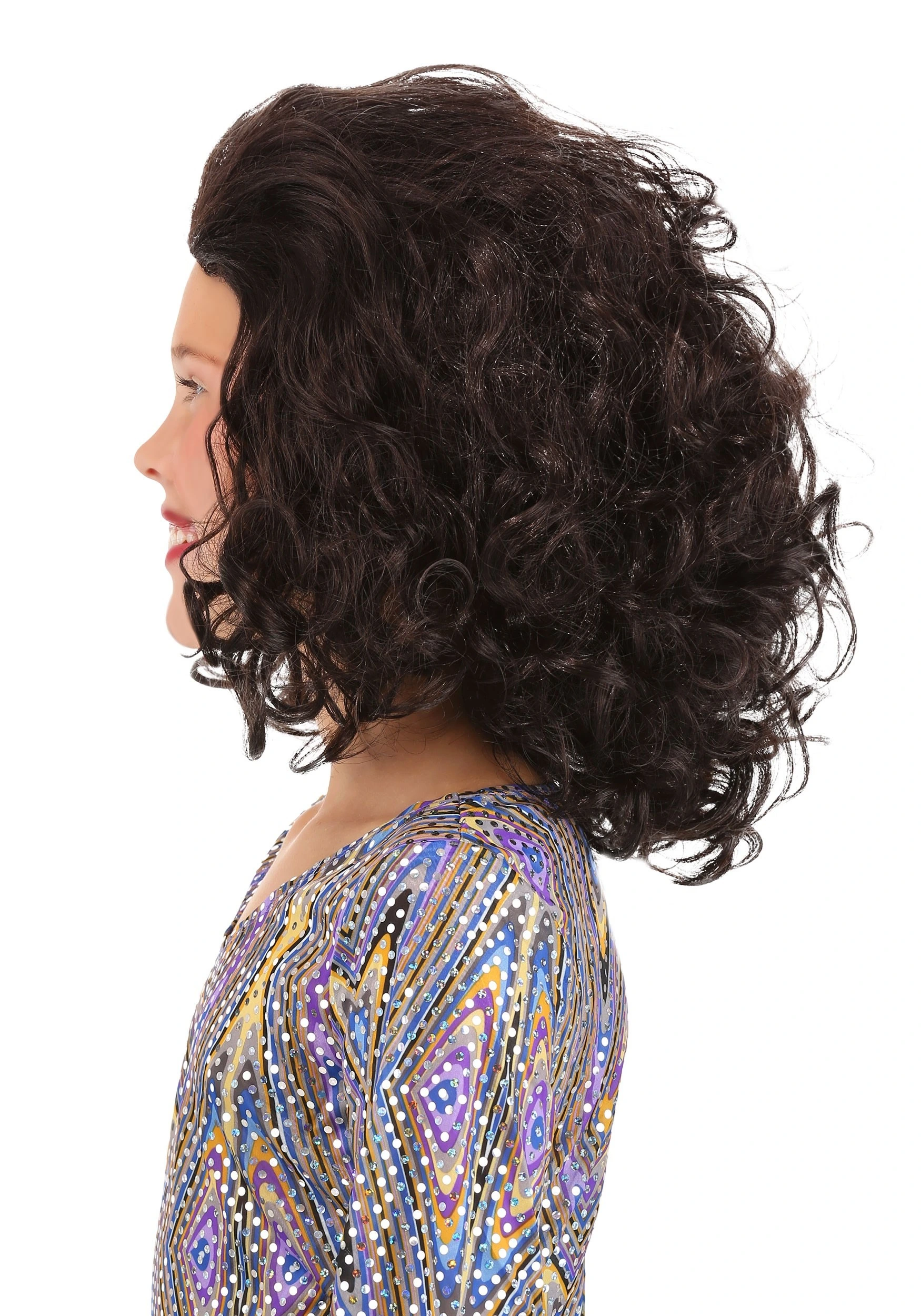 Partytime Costume & Lingerie (Yiwu) Factory Bouncy Brown Curly Girls Wig - Image 3