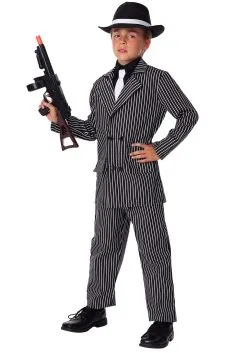 Fun Costumes Kids Deluxe Gangster Costume