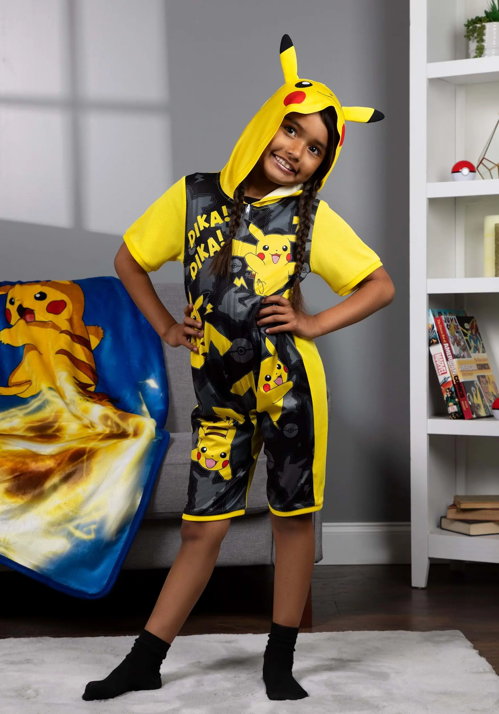 AME Sleepwear Pikachu Romper For Kids - Image 2