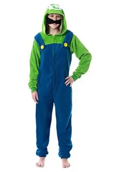 MJC International Adult Luigi Unisex Microfleece Union Suit