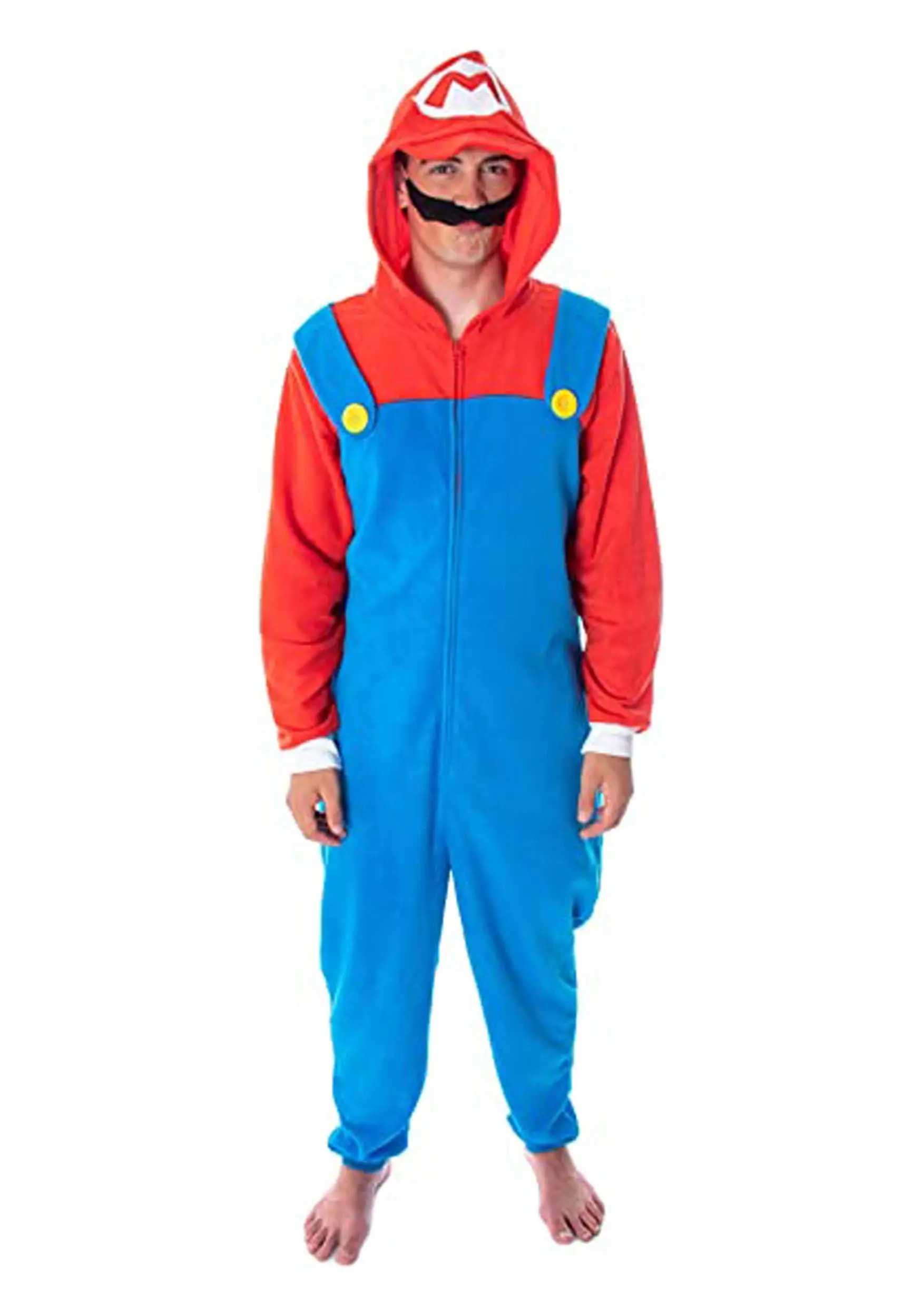 MJC International Unisex Microfleece Mario Union Suit