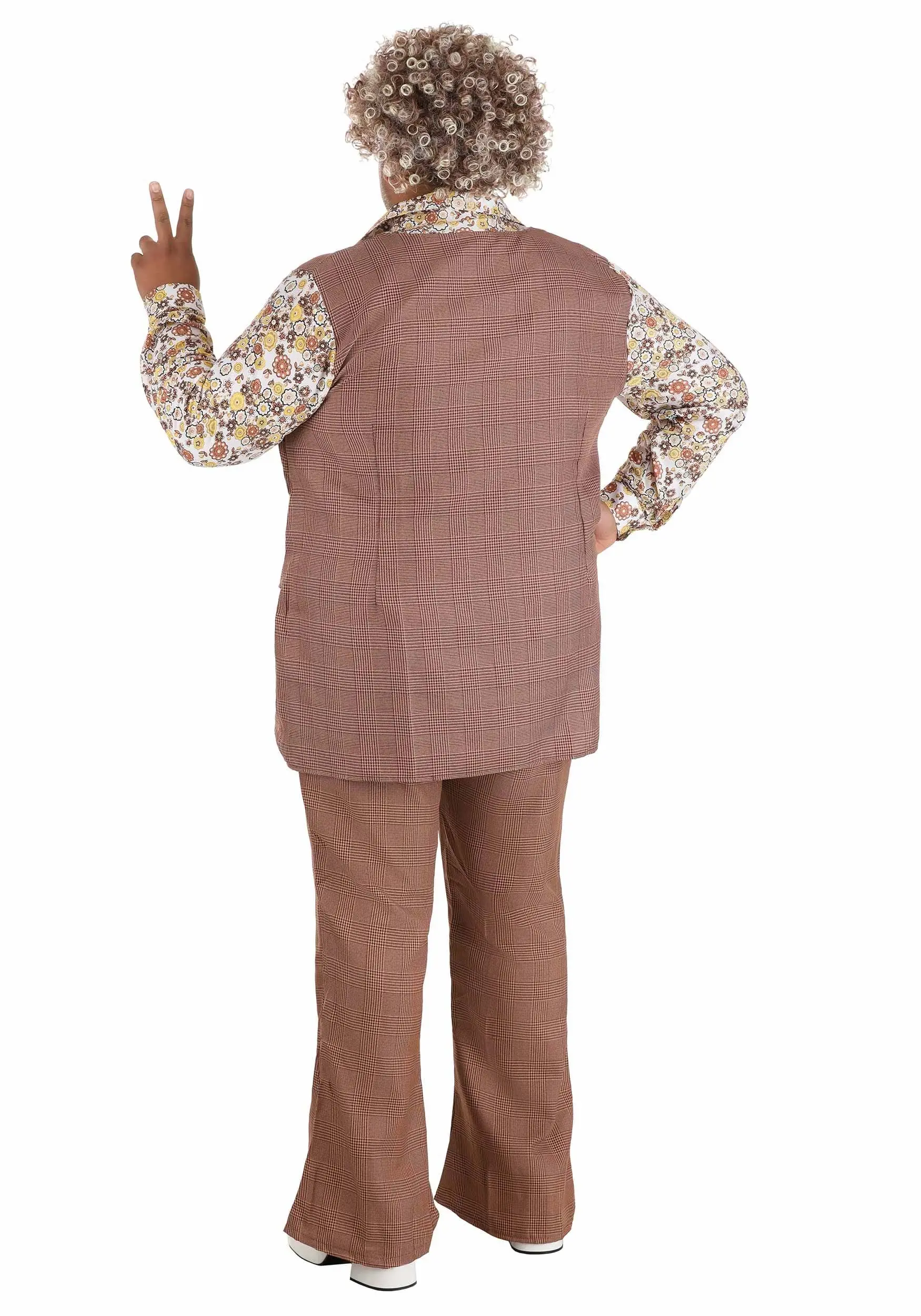 Fun Costumes Men's Plus Size 70's Vest Costume - Image 5