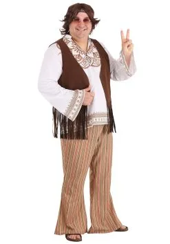Fun Costumes Woodstock Hippie Plus Size Costume For Men