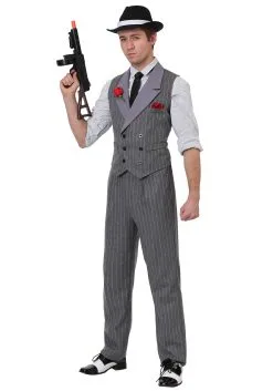 Fun Costumes Men's Ruthless Gangster Costume