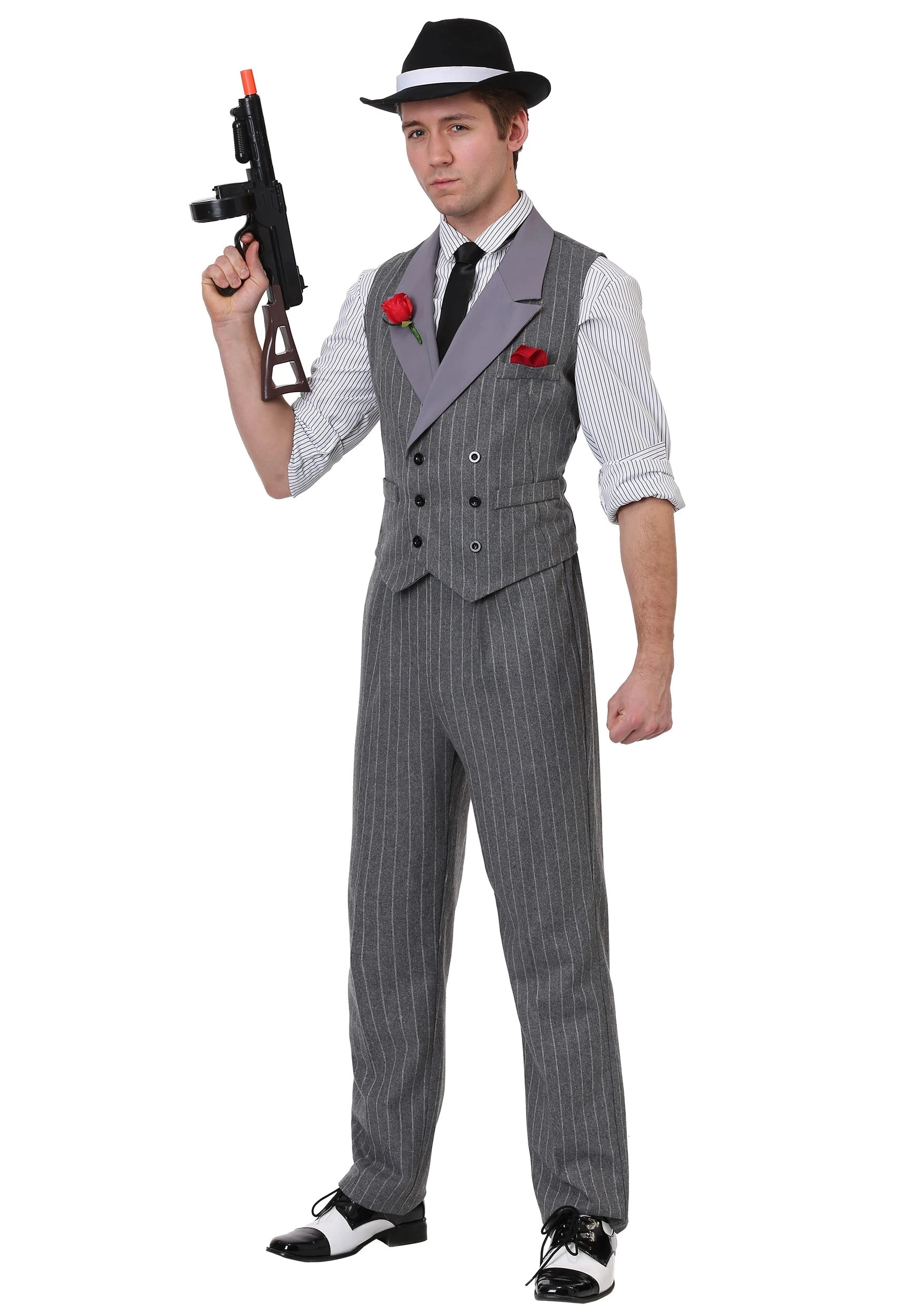 Fun Costumes Men's Ruthless Gangster Costume