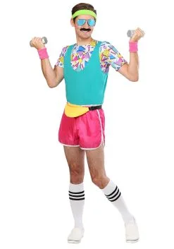 Fun Costumes Men's Work It Out 80s Costume