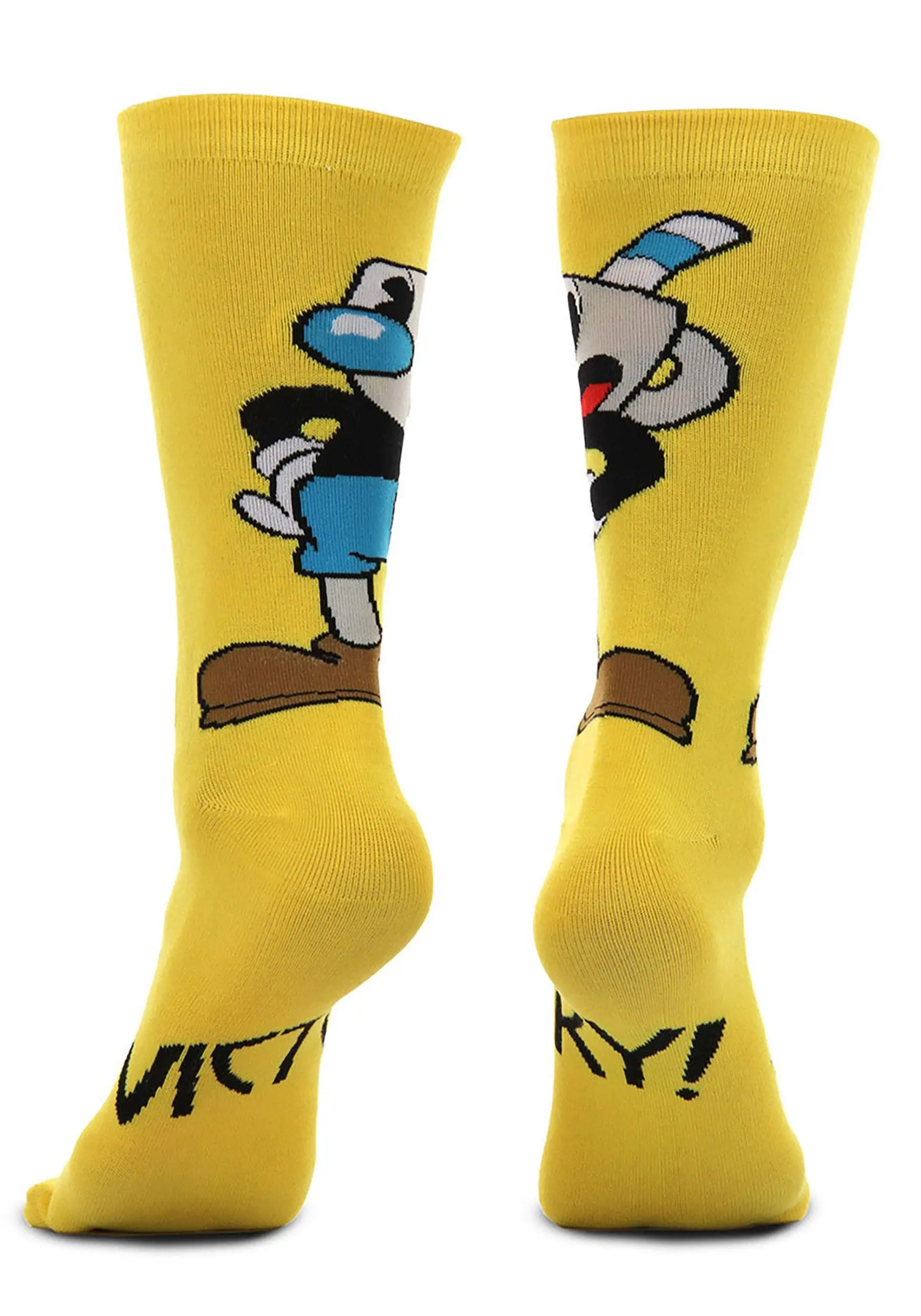 Elope Cuphead Mugman Victory! Crew Socks - Image 5