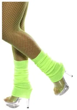 Smiffys Neon Green Leg Warmers