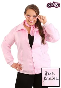 Fun Costumes Women's Plus Size Grease Pink Ladies Costume Jacket