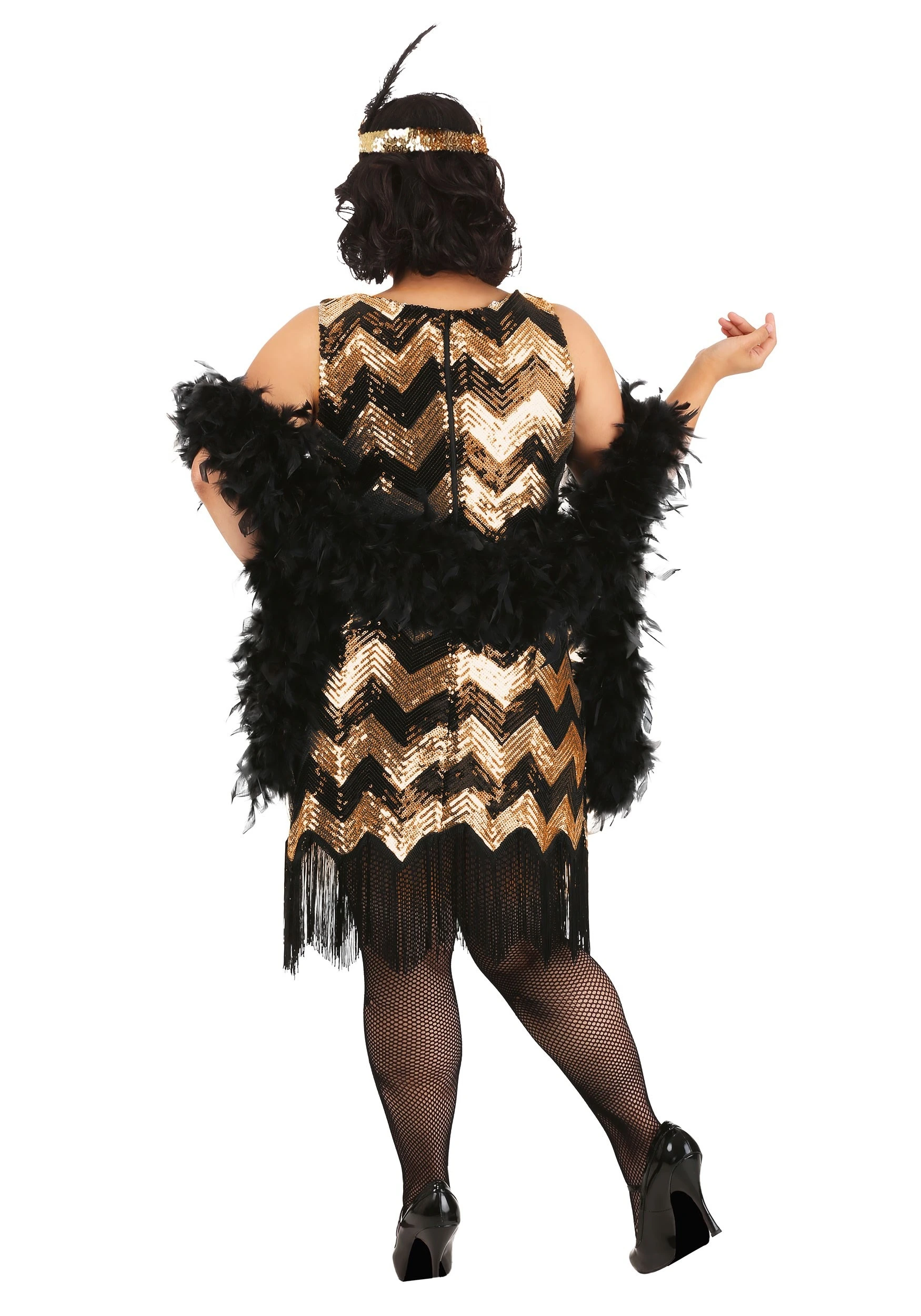 Fun Costumes Women's Plus Size Dolled Up Flapper Costume - Image 2