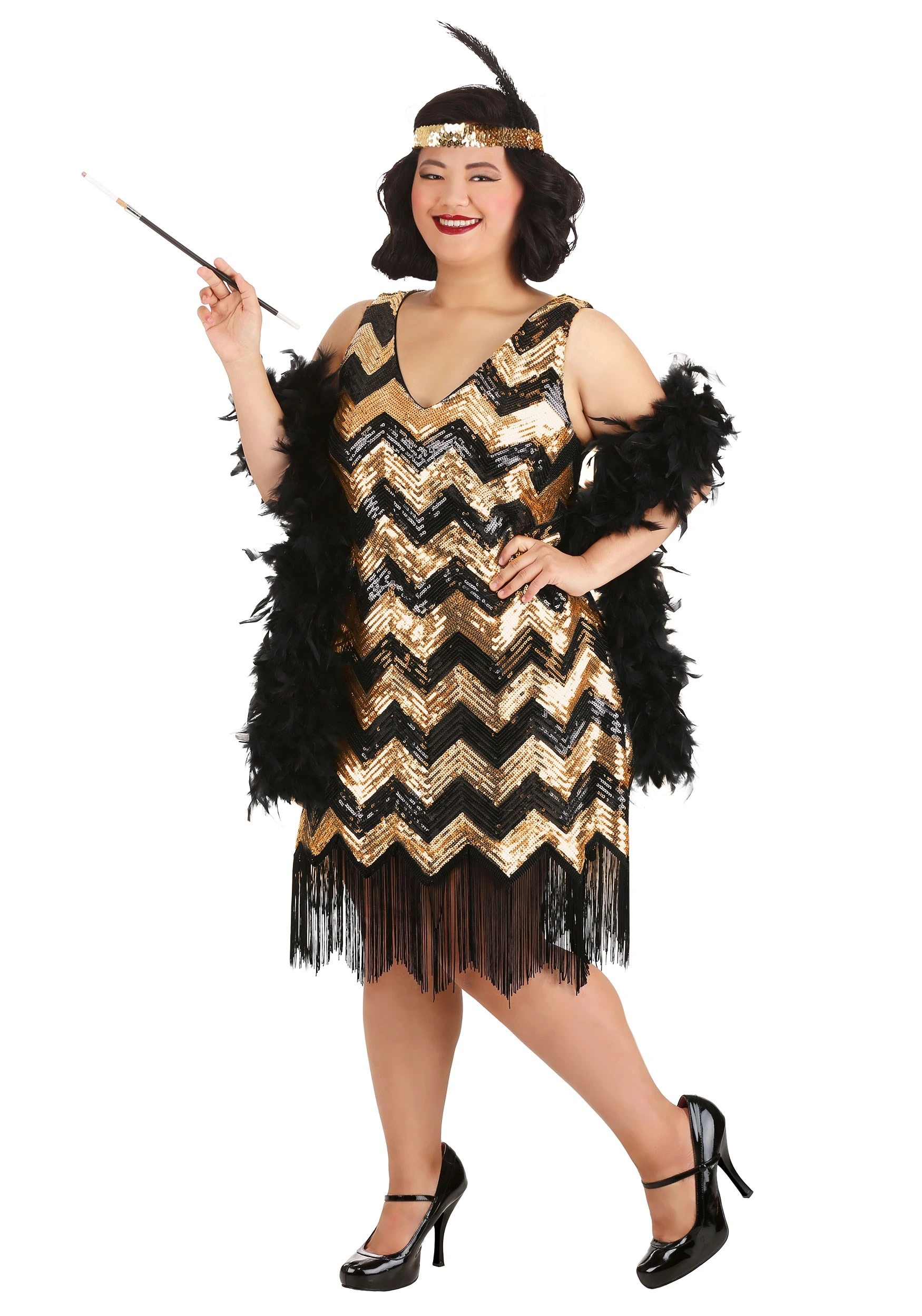 Fun Costumes Women's Plus Size Dolled Up Flapper Costume