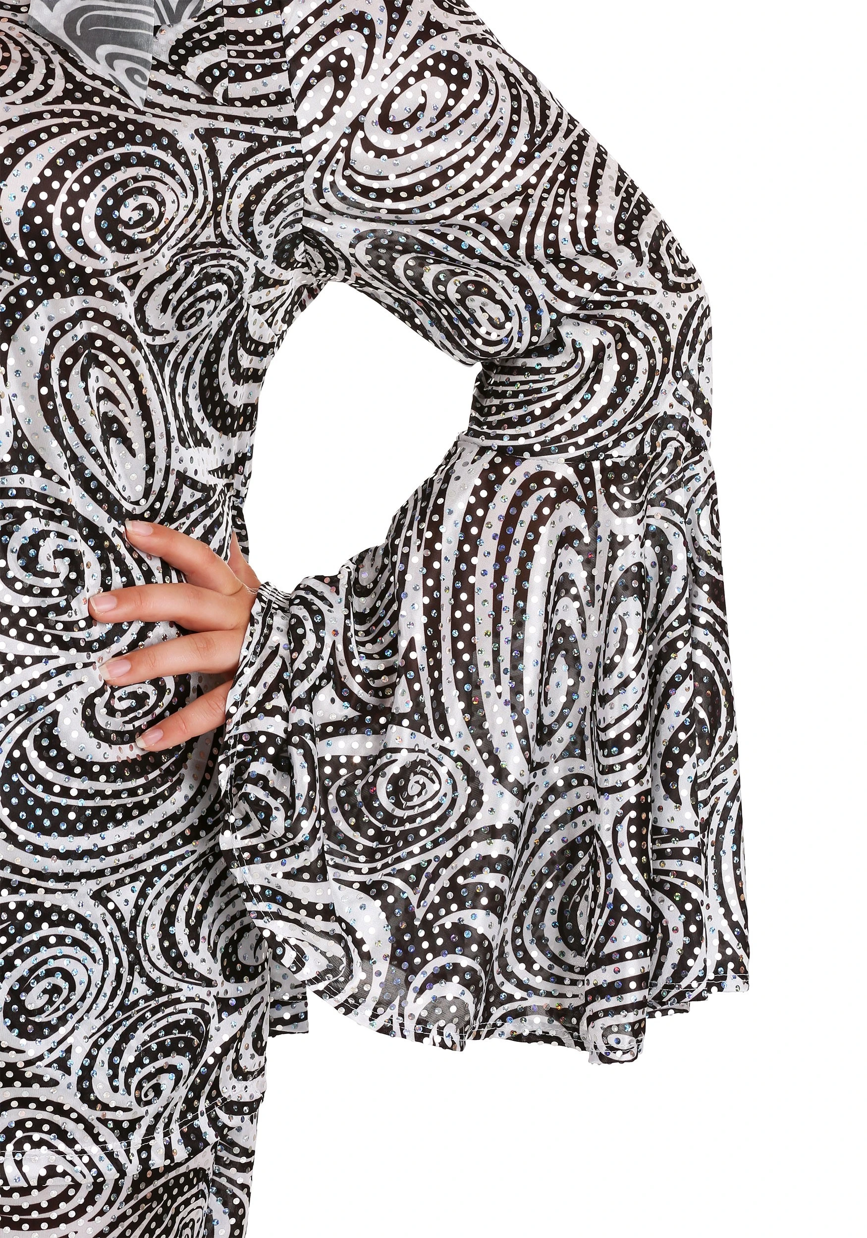 California Costume Collection Women's Plus Size Foxy Lady Disco Costume - Image 5