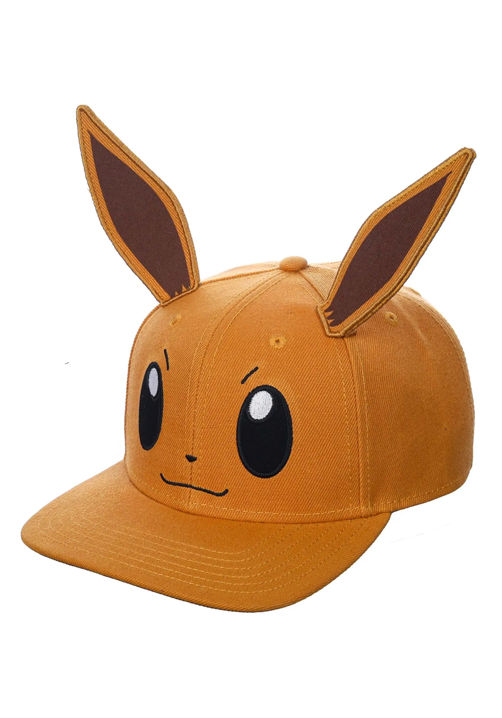 Bioworld Merchandising / Independent Sales Pokemon 3D Cosplay Eevee Pre-Curved Snapback Hat - Image 2