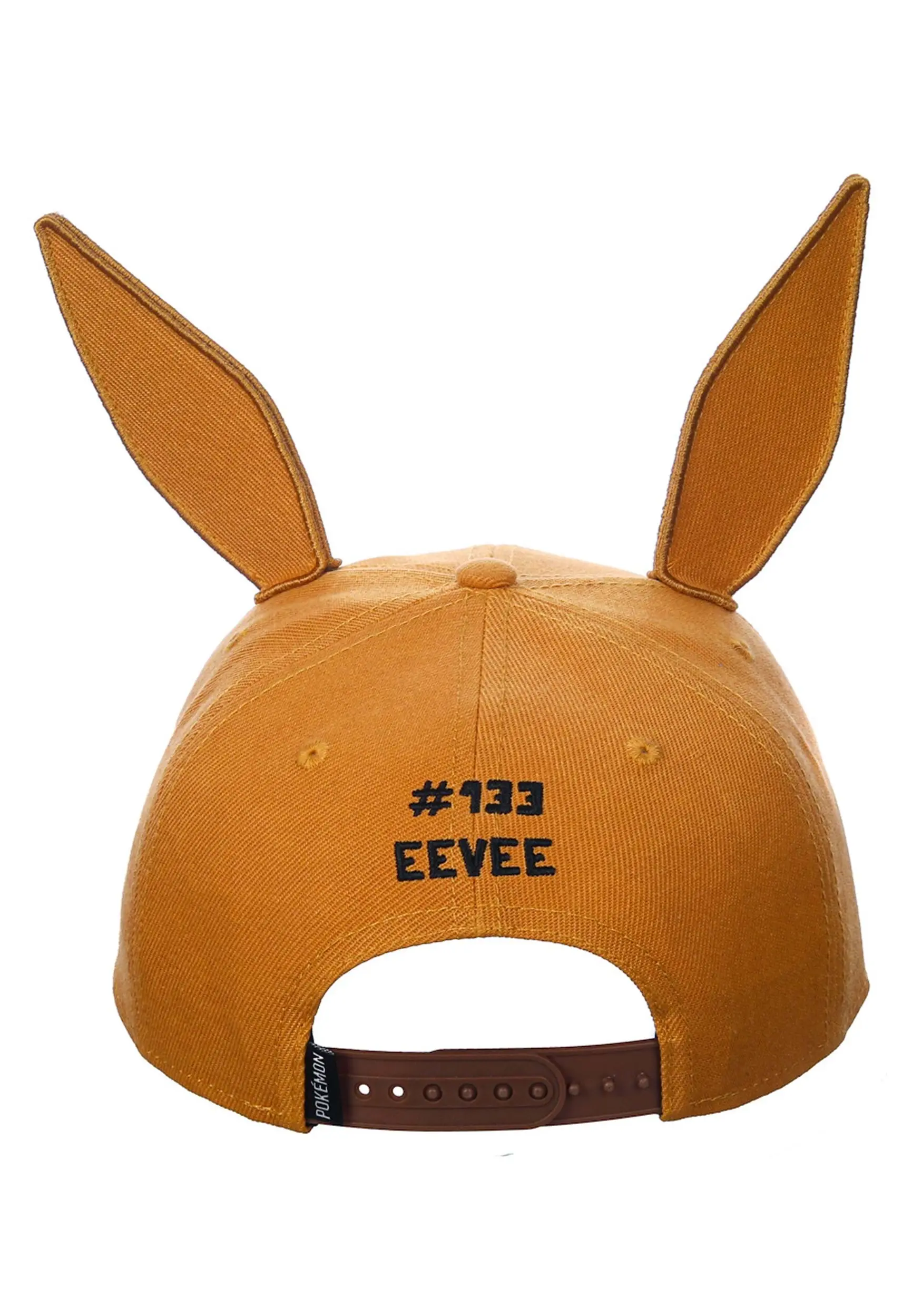 Bioworld Merchandising / Independent Sales Pokemon 3D Cosplay Eevee Pre-Curved Snapback Hat - Image 3