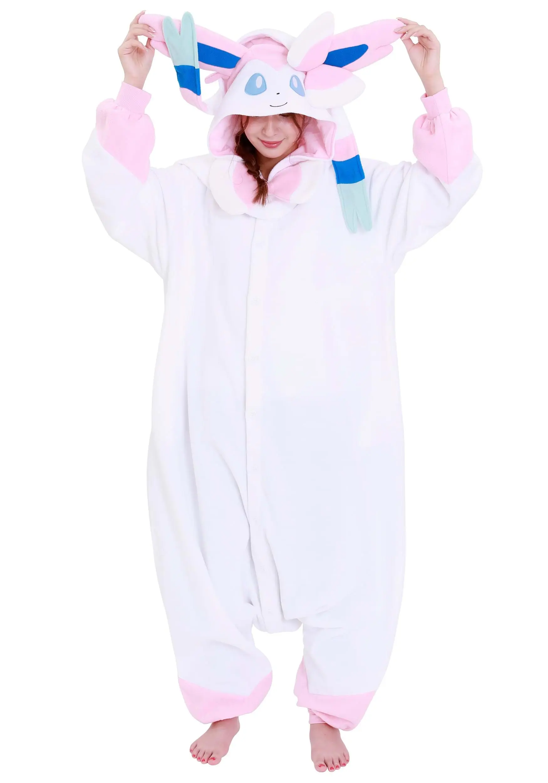 Sazac Adult Pokémon Sylveon Kigurumi - Image 3