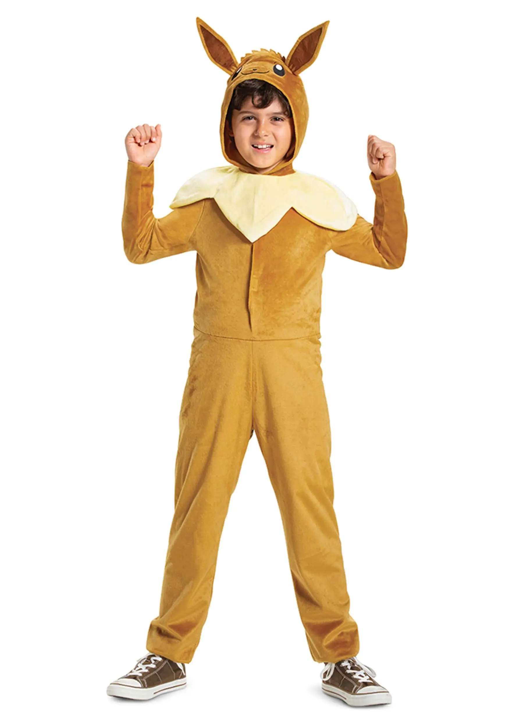 Disguise Kid's Pokémon Eevee Hooded Jumpsuit Classic Costume