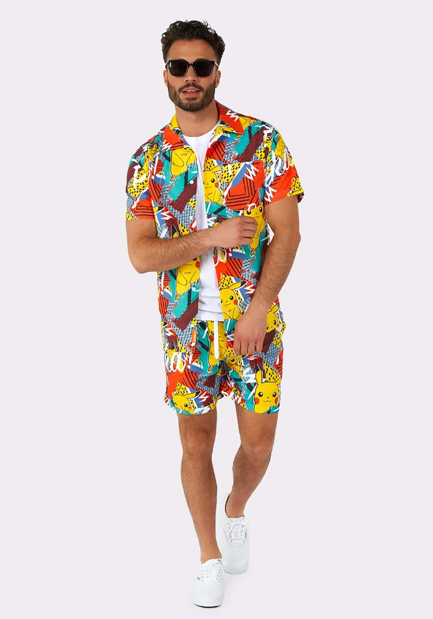 Opposuits Pokémon Pika Pikachu Swimsuit & Shirt For Men - Image 3