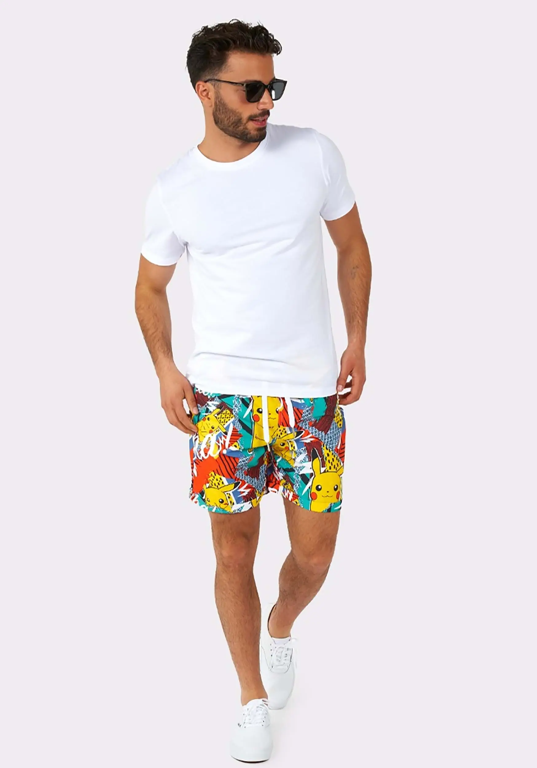 Opposuits Pokémon Pika Pikachu Swimsuit & Shirt For Men - Image 5