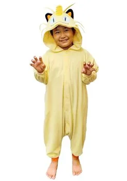 Sazac Pokemon Meowth Kigurumi Costume For Kids