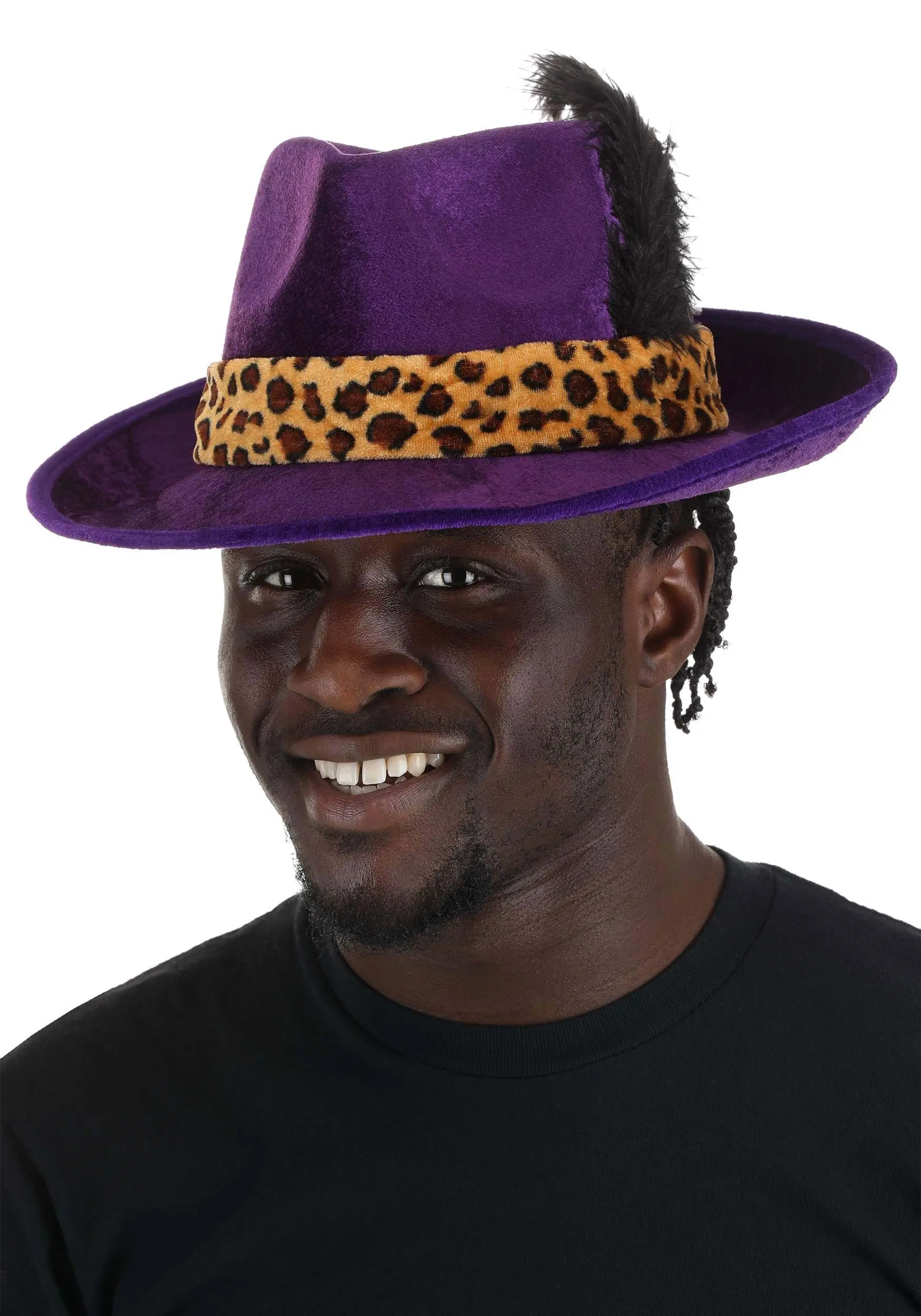 Elope Purple Pimp Hat Costume Accessory - Image 2