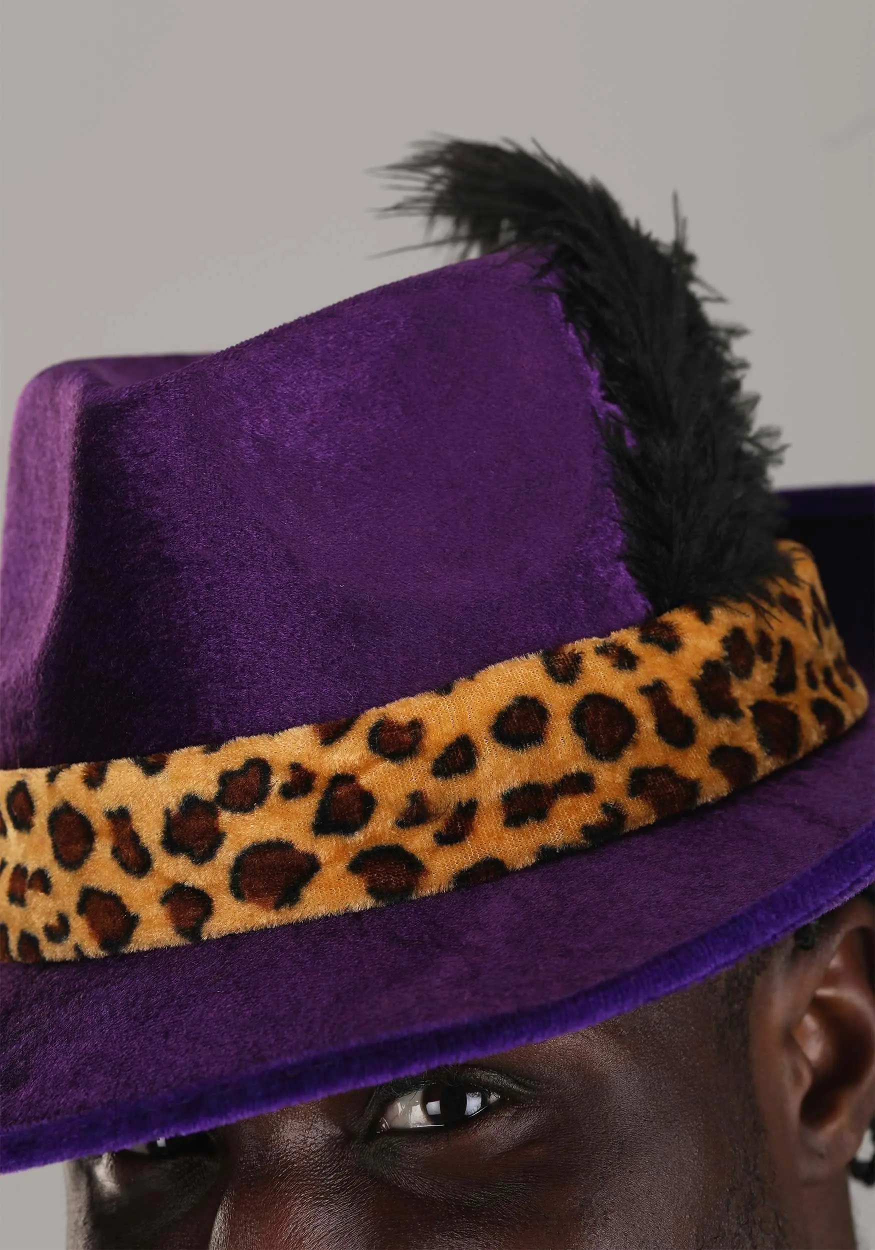 Elope Purple Pimp Hat Costume Accessory - Image 4