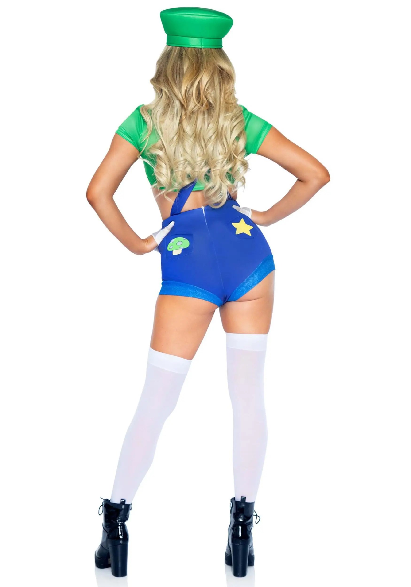 LEG AVENUE Sexy Piece Green Gamer Babe Costume For Women - Image 2