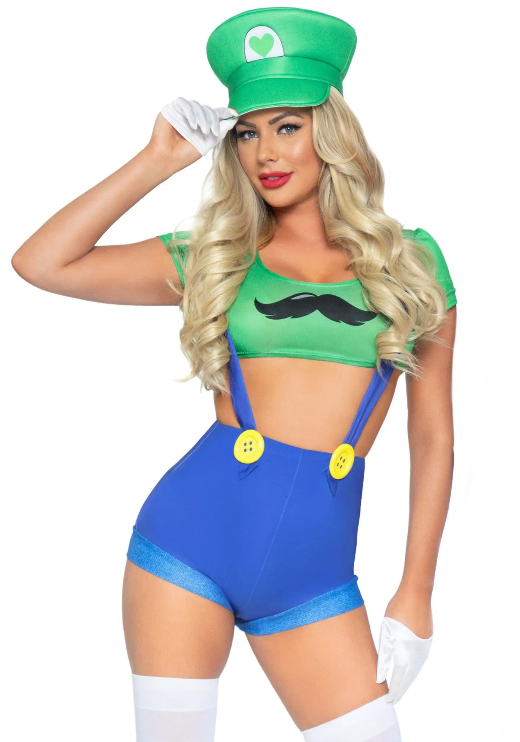 LEG AVENUE Sexy Piece Green Gamer Babe Costume For Women