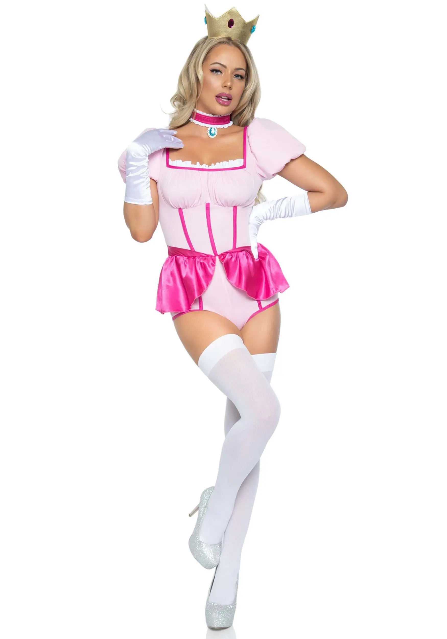 LEG AVENUE Sexy Pink Princess Costume For Women - Image 3