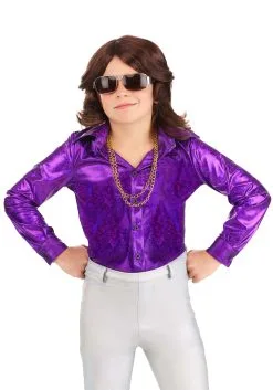 Fun Costumes Shattered Glass Kid's Disco Shirt