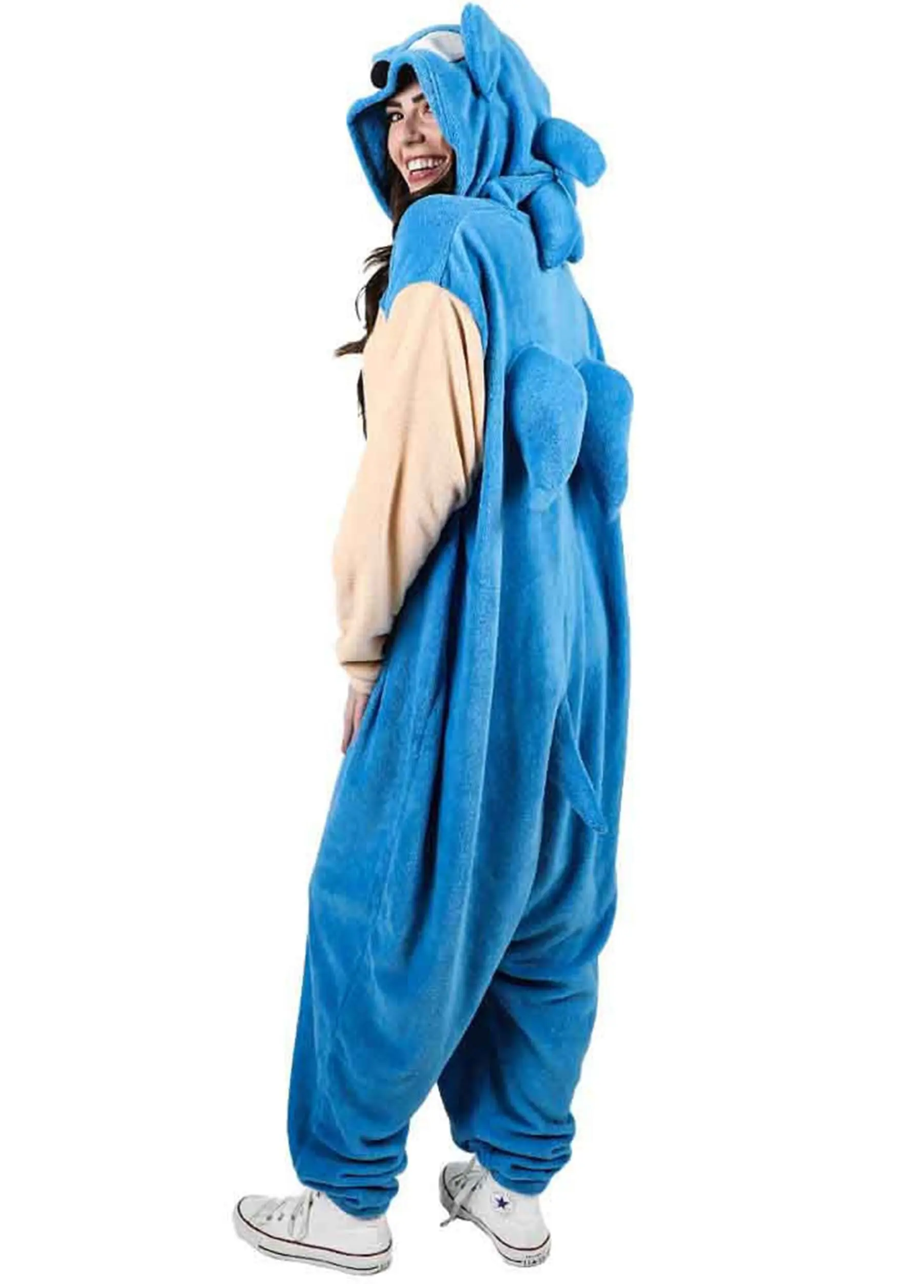 Bioworld Merchandising / Independent Sales Adult Sonic The Hedgehog Cosplay Union Suit - Image 2