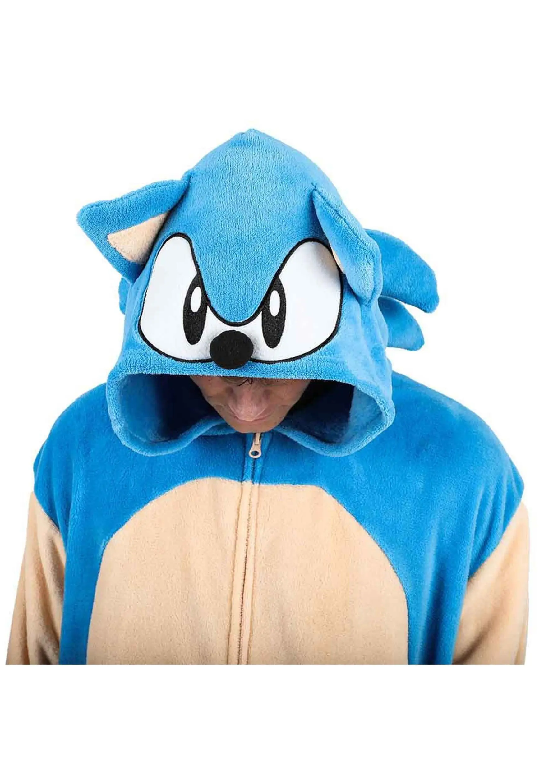 Bioworld Merchandising / Independent Sales Adult Sonic The Hedgehog Cosplay Union Suit - Image 5