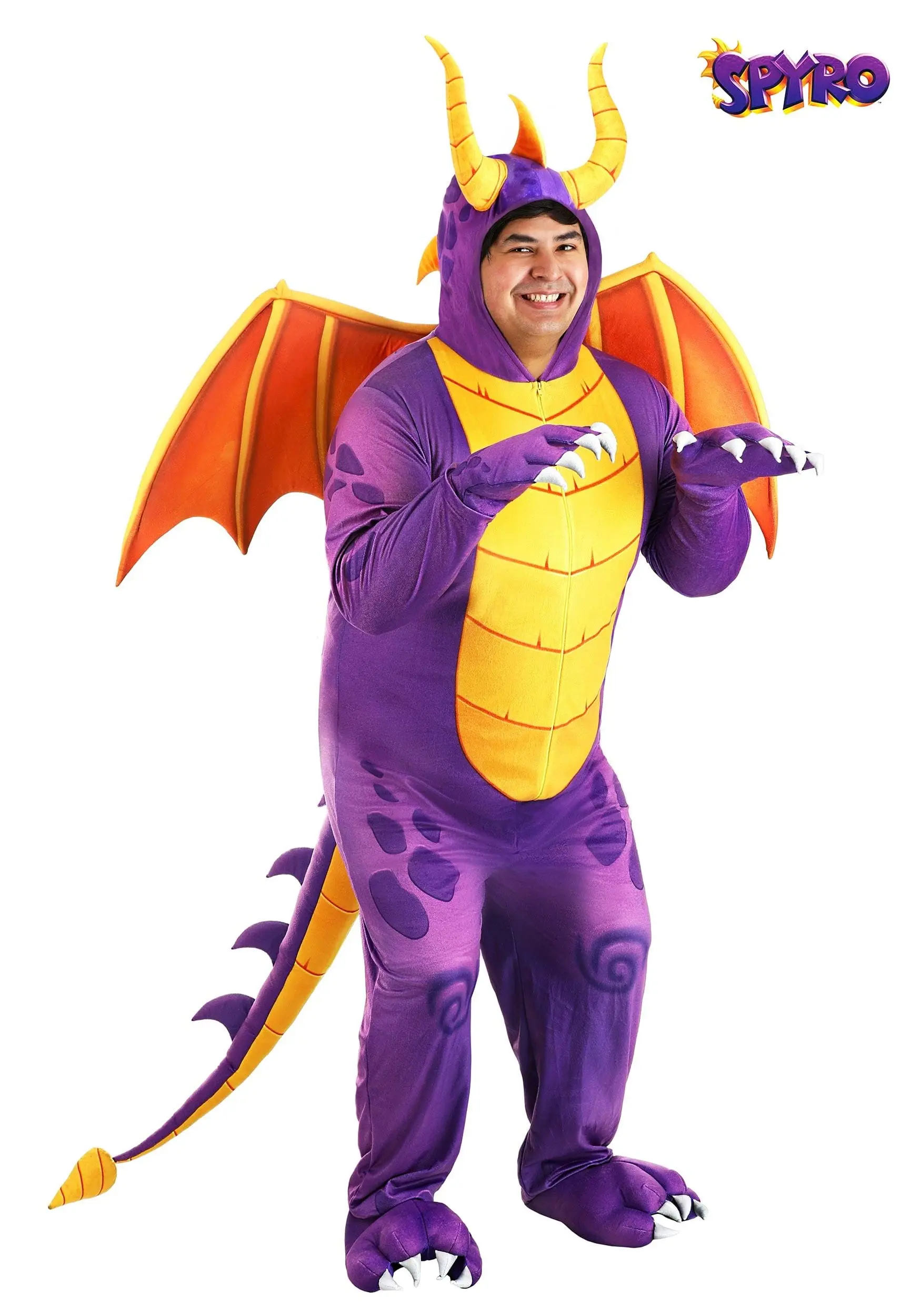 Fun Costumes Spyro The Dragon Plus Size Adult Costume Jumpsuit