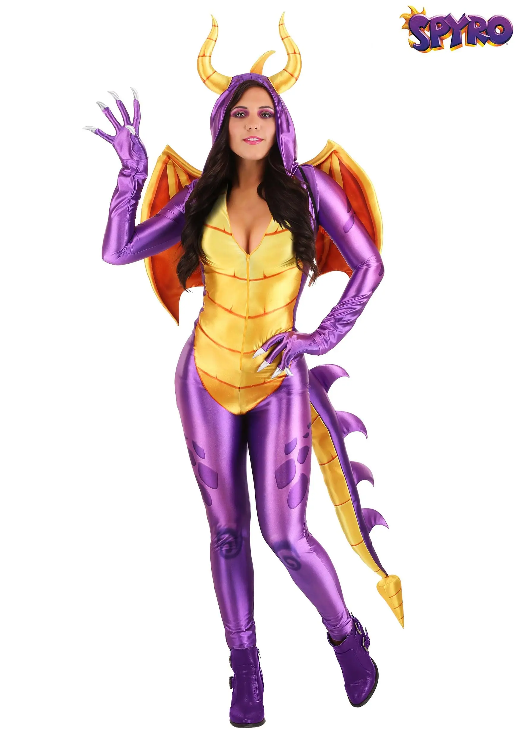 Fun Costumes Spyro The Dragon Costume Jumpsuit For Women