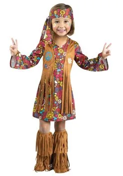 Fun World Toddler Peace & Love Hippie Girl's Costume