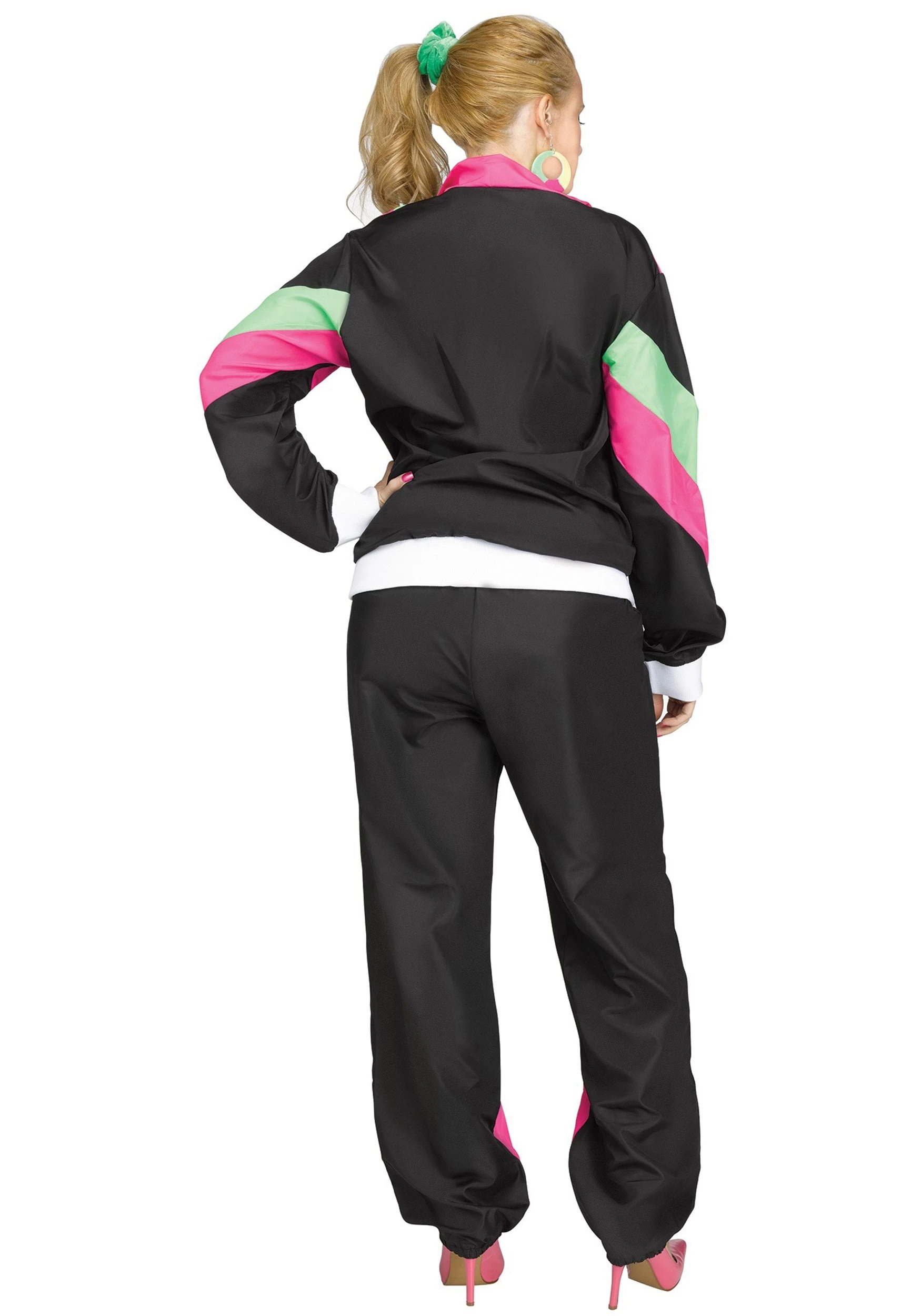Fun World 80's Track Suit Plus Size Women's Costume - Image 2