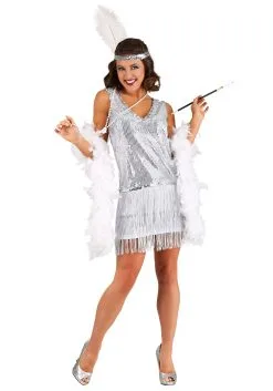 Fun Costumes Women's Crystal Flapper Costume